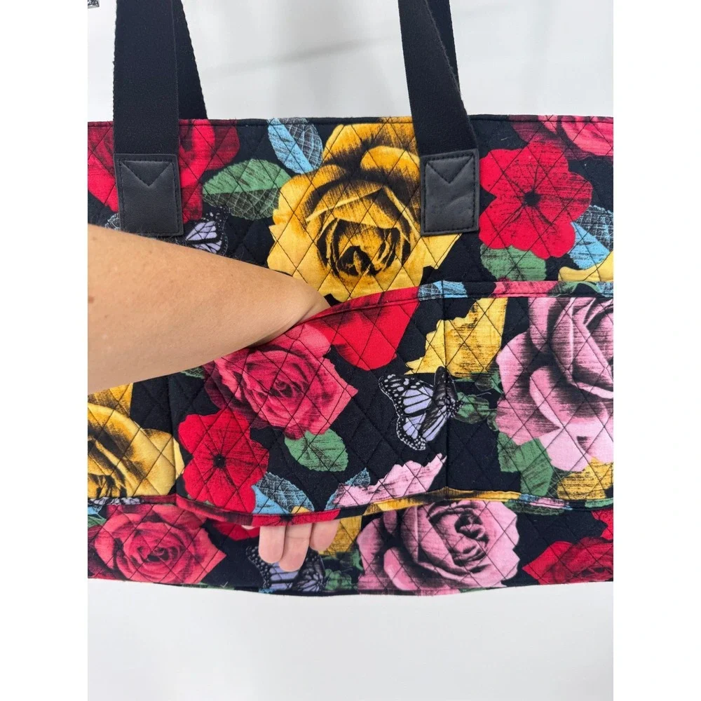 Vera Bradley Keep Charged Triple Compartment Bag, HAVANA ROSE - RARE